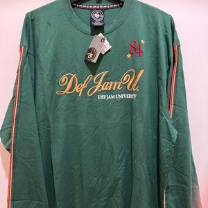 Def Jam University Green Color Vintage T-shirt, Size: XXXL - NEW